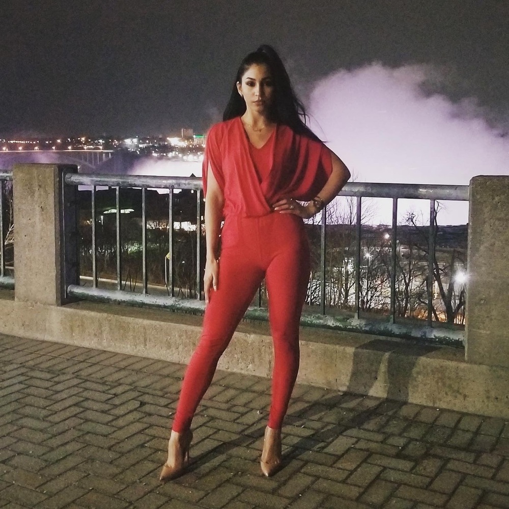 Red Guess Romper